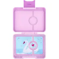 Yumbox Matboks m. 3 rom - Bento Snack - 480 ml - Ami Purple/Sva - - OneSize - Matboks
