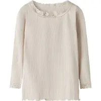 Name It Mini Genser - Rib - NmfRiona - Birch - - 4 år (104) - Genser
