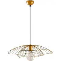 Opviq Hengelampe Tel 6502, gullfarget, metall, Ø 50 cm
