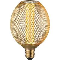 Paulmann LED MetallicGlow Globe Spiral E27 i messing