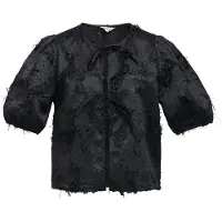 Object Teksturert Knyting Foran Bluse
