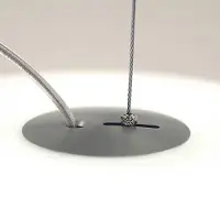 Casablanca AIH - enkel hengelampe 28 cm hvit blank