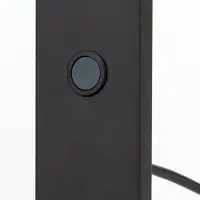 Orion LED-gulvlampe Fati, høyde 136 cm, svart, aluminium, dimmer