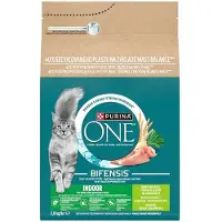 Purina One Bifensis Indoor Rik på kalkun - tørr kattemat - 2,8kg