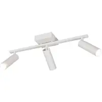 TRIO Downlight Dara, lengde 46 cm, grå, metall, 3 lyskilder.