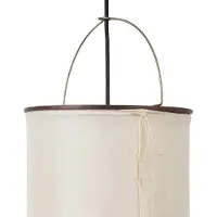 Gubi vegglampe Silk Lantern, hvit/svart, stikkontakt, E27