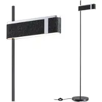 Paulmann LED-gulvlampe Jagun, antrasitt, filt, 3-trinns dimbar