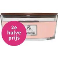 Woodwick Pressed Blooms & Patchouli, Ellipse, Rose, Nellik, Cedarwood, Einer, Mose, Appelsinblomst, Patchouli, Tuberose, Vetiver, 1 stk.