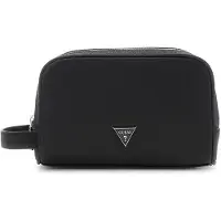 GUESS for man. PMSYSYP6461 Black Sydney small toiletry bag (OSFA), Casual, Polyurethane