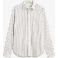 Gant for man. 3263042 White Pinstripe Shirt (M), Casual, Cotton, Classic, Long sleeve
