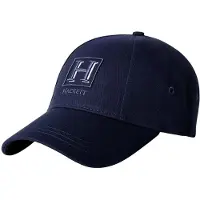 Hackett London for man. HM0400141 Marine Heritage Box Cap (OSFA), Casual, Cotton, Navy