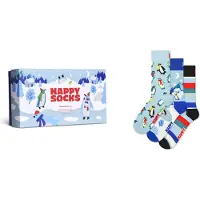 Happy socks Penguin Gift Set Crewsokker 3 Par
