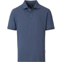 Casamoda Polo Stretch Melange Marineblå Blå Størrelse