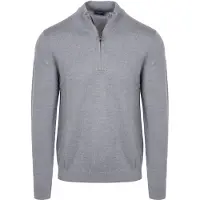 Olymp Half-Zip Genser Ull Grå Størrelse