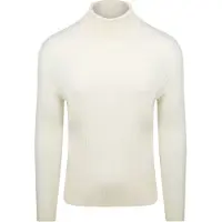 Suitable Suitabe Cotrøye Rib Merino Off White Off-white Hvit Størrese