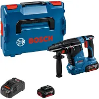 Bosch GBH 18V-24C Professional - Roterende hammer - trådløs - 3-modus - SDS-plus - 2.4 joule - 2 batterier, inkludert lader - 18 V