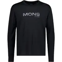 Mons Royale Yotei Merino Classic Long Sleeve, Undertrøye, Herre, Black