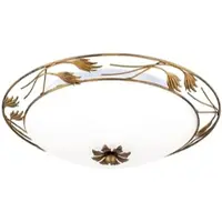 Orion Taklampe Fleur, antikkgull, Ø 50 cm