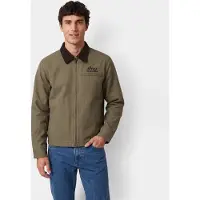 Deus Ex Machina for man. D263MJK148 Olive green Address Workwear jacket (M), Casual, Cotton