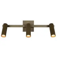 TRIO Downlight Dara, lengde 46 cm, platinfarget metall, 3 lyskilder.
