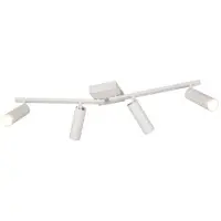 TRIO Downlight Dara, lengde 66 cm, grå, metall, 4 lyskilder.