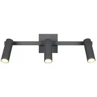 TRIO Downlight Dara, lengde 46 cm, antrasitt, metall, 3 lyskilder.