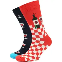 Happy socks Flerfarget Mørkeblå Blå Rød Størrelse