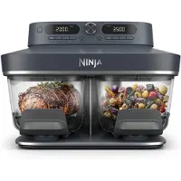 Ninja CRISPi DualZone 8-i-1 glassairfryer i Cyberspace | DD102EUBL1 | va SharkNinja