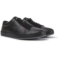 Camper for man. K100231-019 Andratx black leather sneakers (43), 1 to 3 cm, Laces, Casual