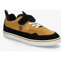 Timberland unisex for kids. TB0A27T1EZ01 Stone Jump Leather Sneakers brown (40), Flat, Velcro, Casual, children's fashion