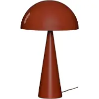 Hubsch bordlampe Mush, brun, metall, høyde 50 cm