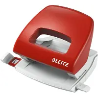 Leitz - Hullstanser - 16 ark / 1.6 mm - plast, metall - rød