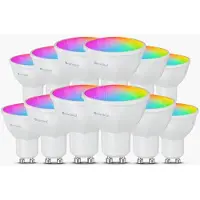 Nanoleaf N7502B02-12GU10, Smartpære, Wi-Fi/Bluetooth, Hvit, GU10, MR16, 16000000 farger