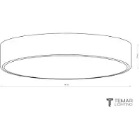 TEMAR LIGHTING Cleo taklampe, Ø 60 cm, IP20, gullfarget, metall, E27