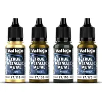 Wittmax True Metallic Metal set Greenish Gold 4x18ml