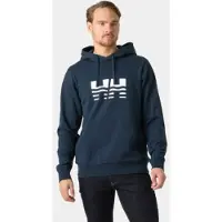 Helly Hansen for man. 54524 Core Graphic Hoodie Navy (M), Casual, Cotton