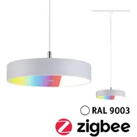 Paulmann URail Smart LED-pendel Hildor, signalhvit, ZigBee