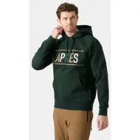 Helly Hansen for man. 54282 Green Elevate Hoodie (L), Casual, Cotton