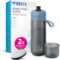 Brita Fill&Go Active - Flaske med vannfilter - Størrelse 8.1 cm - Høyde 28 cm - 0.6 L - rosa
