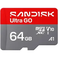 SanDisk Ultra GO microSDXC UHS-I-kort 64 GB / microSDXC-minnekort med A1-ytelse