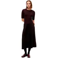 Tommy Hilfiger Preppy Mix Media Midikjole