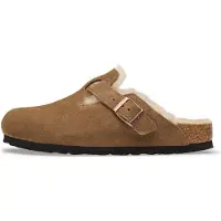 Birkenstock Boston Shearling Suede Leather Smale Tresko