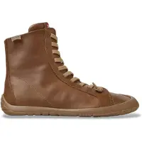 Camper for woman. K400861-003 Peu Path+ brown leather ankle boots (39), Flat, Zip, Casual