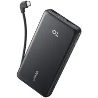 Anker Zolo Power Bank Black 10K 22.5W Built-In USB-C Cable - 10000 mAh