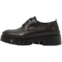 Art for woman. 119521101003_001 Leather shoes 1952 black -Heel height: 5 cm (40), 5 to 8 cm, Laces, Casual