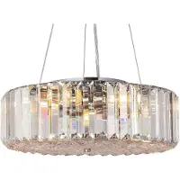 Maytoni Recinto hengelampe, Ø 40 cm, krystall, 6 x E27