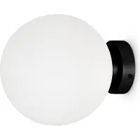 Maytoni vegglampe Basic form, svart, Ø 20 cm