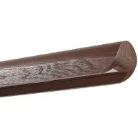 LUCANDE LED-hengelampe Callahan, valnøttre, lengde 115 cm