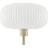 LINDBY gulvlampe Ingrid, beige/hvit, 175 cm, leselampe