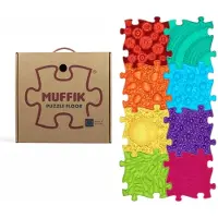 Askato sensorisk ortopedisk leketeppe 8-i-1 Rainbow 8 puslespill Muffik / Rainbow / Mfk-079